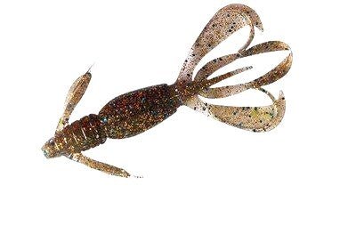 Just Lures Fishing FlapN CritR - Clear w/ Gold & Blue Flakes - Angler's Pro Tackle & Outdoors