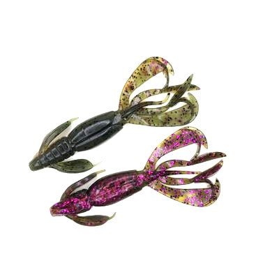 Just Lures Fishing FlapN CritR - Green Pumpkin w/ Purple Laminate - Angler's Pro Tackle & Outdoors