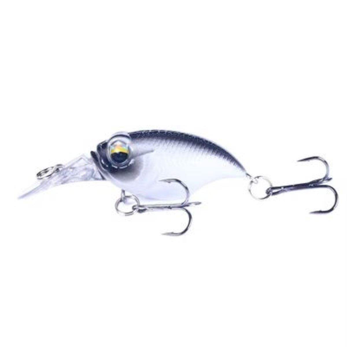 Just Lures Fishing Mini Crankbait (0 - 3') - White Black - Angler's Pro Tackle & Outdoors