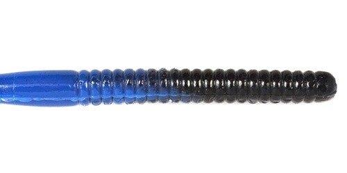 Just Lures Fishing Ribbon Tail Worm 6" - Black / Blue Swirl - Angler's Pro Tackle & Outdoors