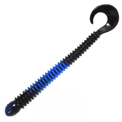 Just Lures Fishing Ring Worm 4" - Black Blue Swirl - Angler's Pro Tackle & Outdoors