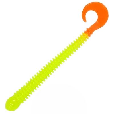 Just Lures Fishing Ring Worm 4" - Chartreuse Orange Tail - Angler's Pro Tackle & Outdoors