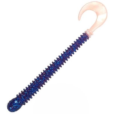 Just Lures Fishing Ring Worm 4" - Electric Blue Pearl Tail - Angler's Pro Tackle & Outdoors