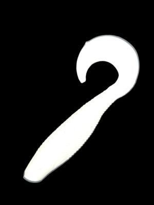 Just Lures Fishing Shad Grub 2.5" - White - Angler's Pro Tackle & Outdoors