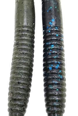 Just Lures Fishing Slinger 6 (Stick) - Green Pumpkin Black and Blue Flake Laminate - Angler's Pro Tackle & Outdoors