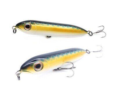 Just Lures Fishing Spook Dog - Blue Dots Gold Shadow - Angler's Pro Tackle & Outdoors