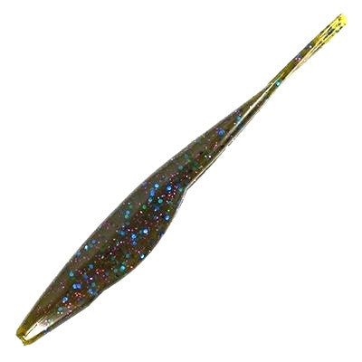 Just Lures Fishing Triple Tail Jerk Shad - Green Pumpkin Blue and Purple Flake - Angler's Pro Tackle & Outdoors