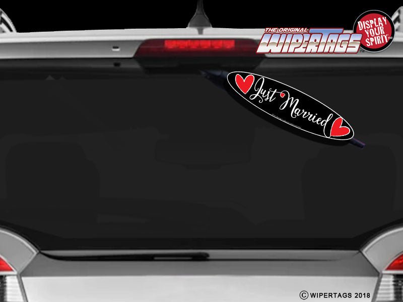 Just Married Hearts WiperTags - Angler's Pro Tackle & Outdoors