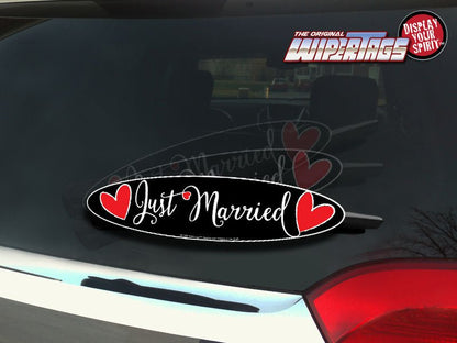 Just Married Hearts WiperTags - Angler's Pro Tackle & Outdoors