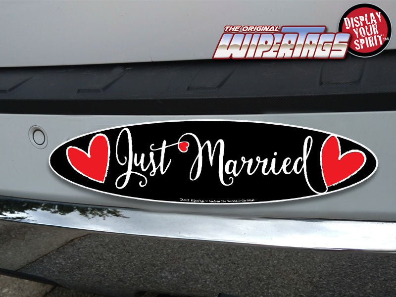 Just Married Hearts WiperTags - Angler's Pro Tackle & Outdoors