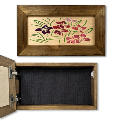 Bellewood Designs - Hidden Gun Safe Just Flowers Wall Decoration