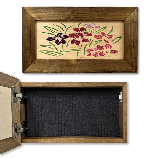 Bellewood Designs - Hidden Gun Safe Just Flowers Wall Decoration