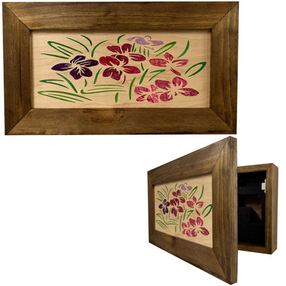 Bellewood Designs - Hidden Gun Safe Just Flowers Wall Decoration