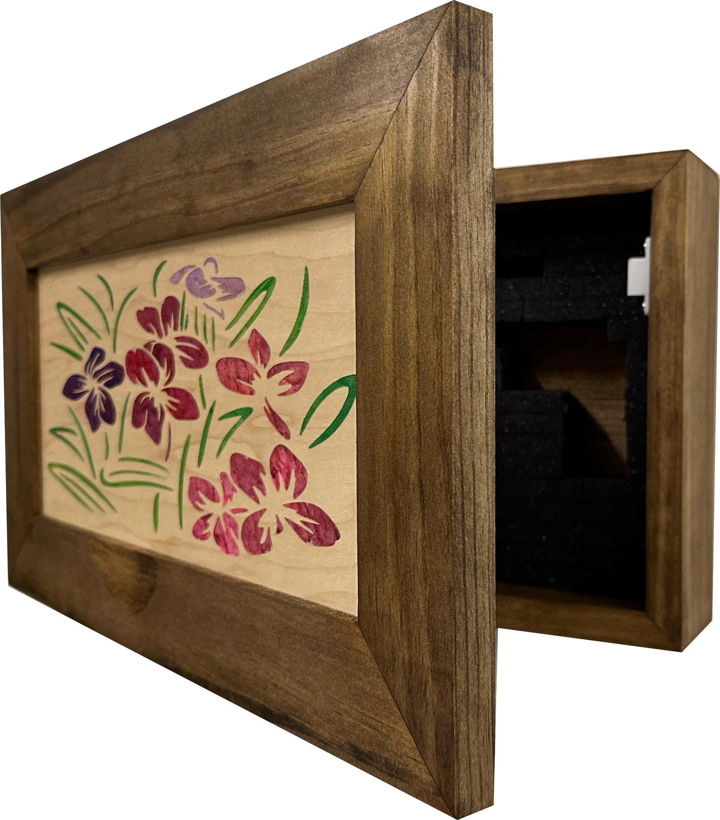 Bellewood Designs - Hidden Gun Safe Just Flowers Wall Decoration