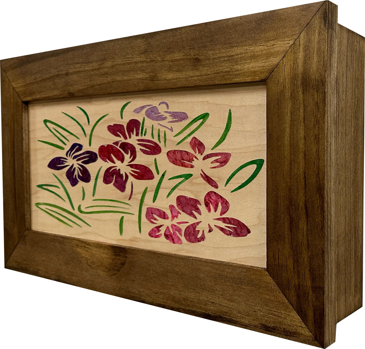 Bellewood Designs - Hidden Gun Safe Just Flowers Wall Decoration