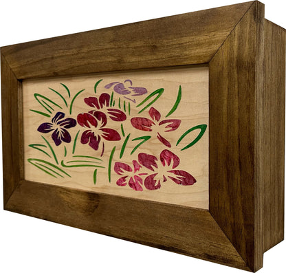 Bellewood Designs - Hidden Gun Safe Just Flowers Wall Decoration