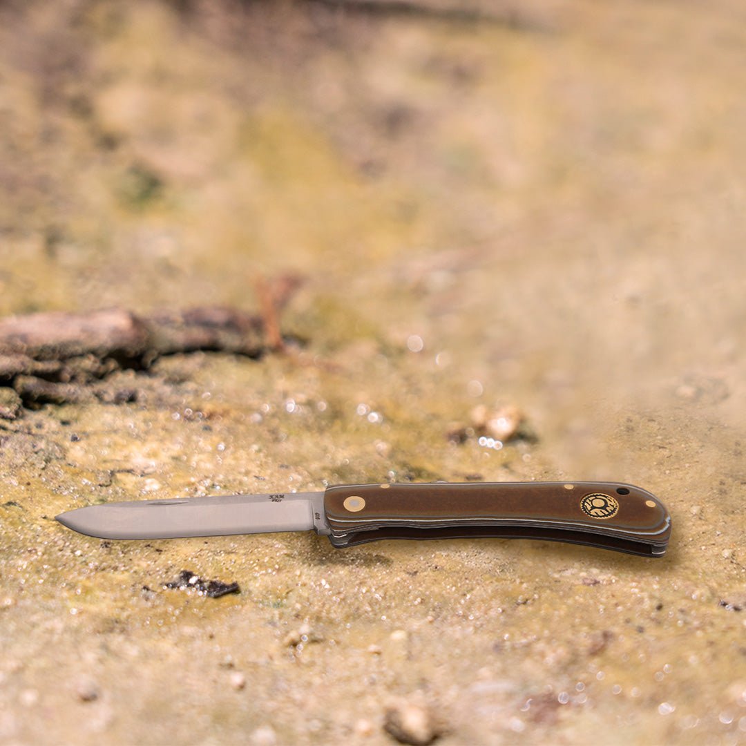 Kam Knife - PR77 - 4116 Steel - Micarta Handle - Black Lock Pocket Knife - Angler's Pro Tackle & Outdoors