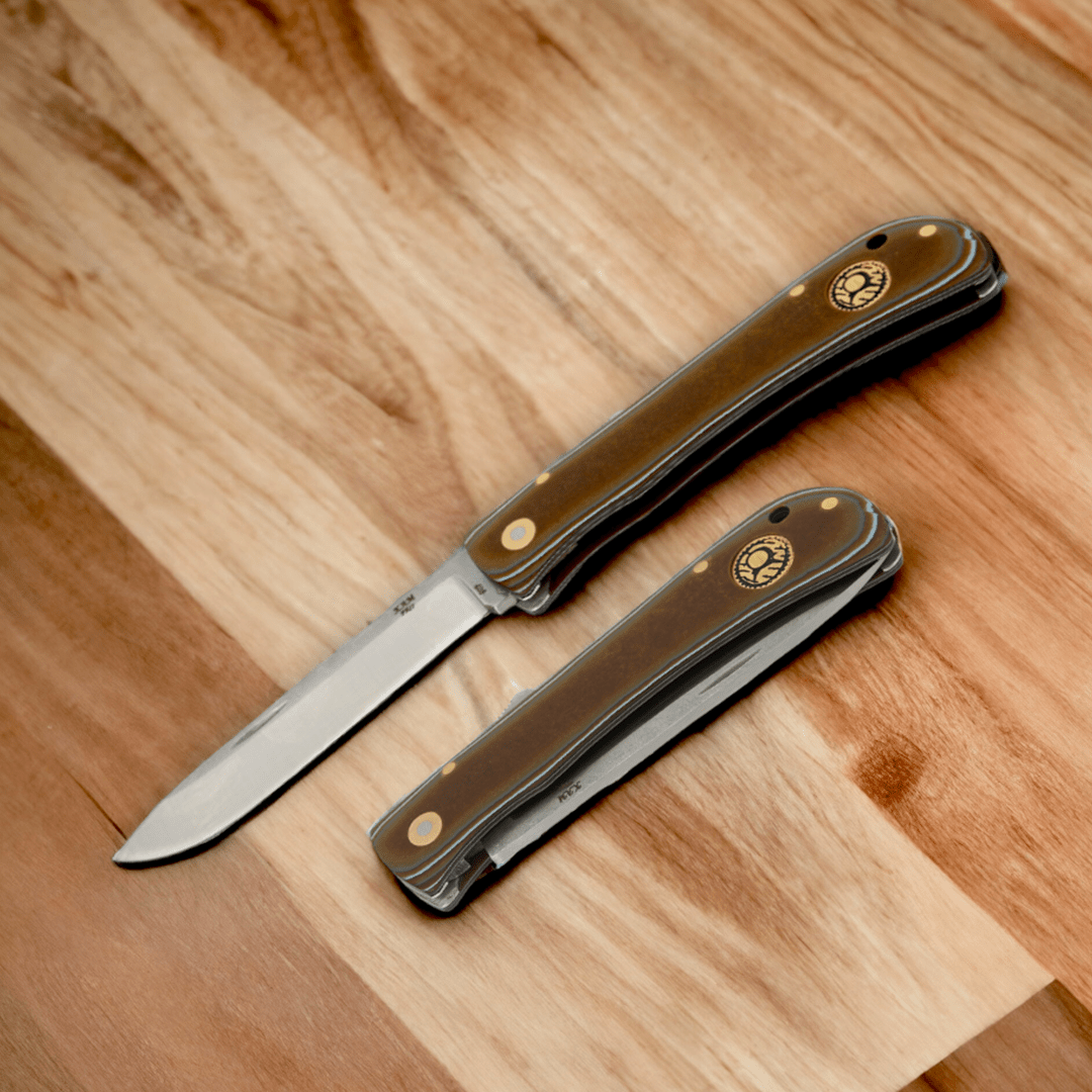 Kam Knife - PR77 - 4116 Steel - Micarta Handle - Black Lock Pocket Knife - Angler's Pro Tackle & Outdoors