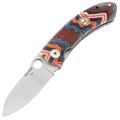 Kam Knife – T10 - N690 Steel - Blue G Micarta Handle - Pocket Knife - Angler's Pro Tackle & Outdoors