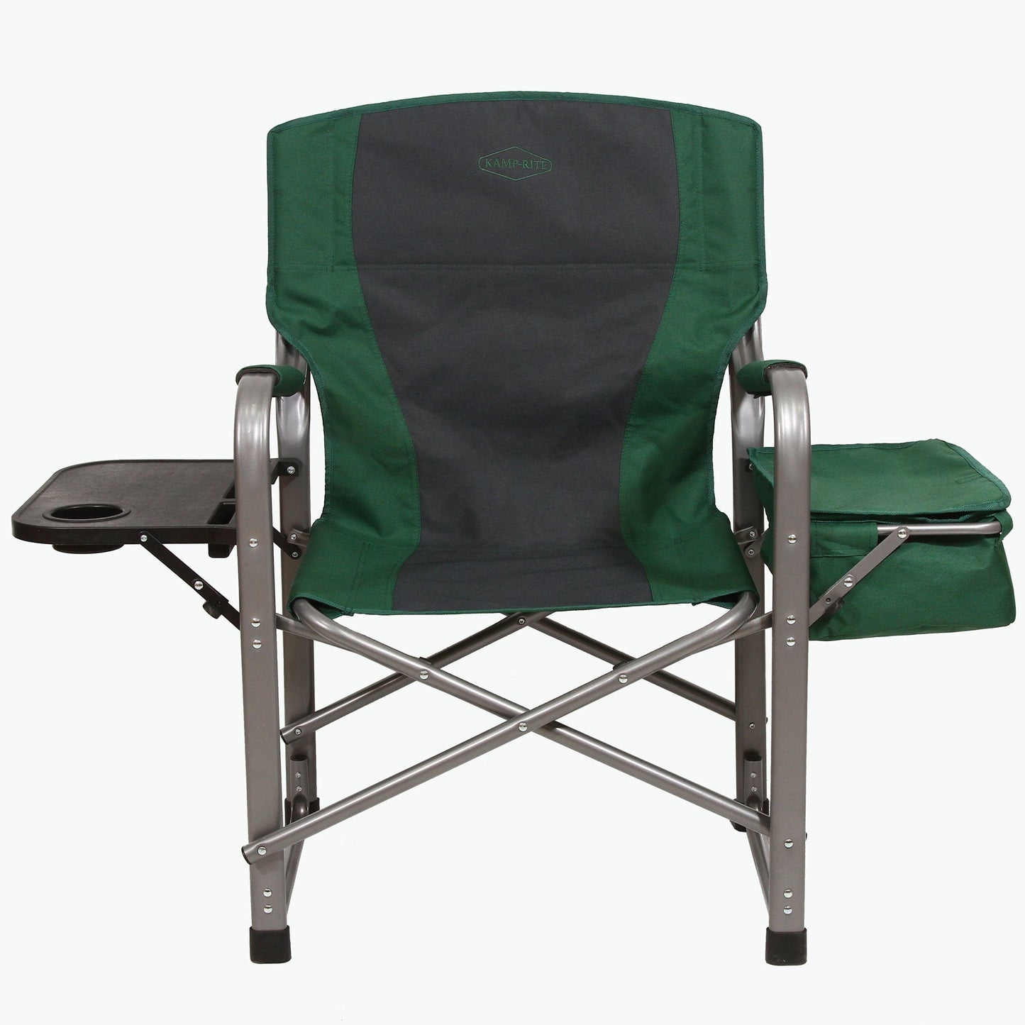 Kamp - Rite Director Portable Lounge Chair w/ Cooler & Side Table, Green (2 Pack) - Angler's Pro Tackle & Outdoors