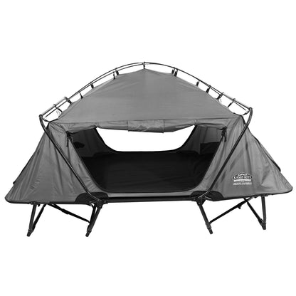 Kamp - Rite Double Quick Setup 2 Person Elevated Cot, Lounge Chair, & Tent, Gray - Angler's Pro Tackle & Outdoors