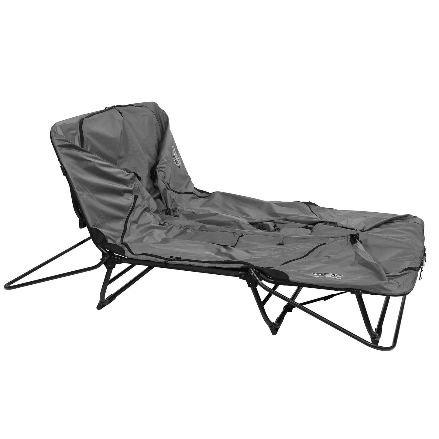 Kamp - Rite Double Quick Setup 2 Person Elevated Cot, Lounge Chair, & Tent, Gray - Angler's Pro Tackle & Outdoors