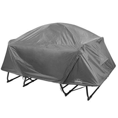 Kamp - Rite Double Quick Setup 2 Person Elevated Cot, Lounge Chair, & Tent, Gray - Angler's Pro Tackle & Outdoors