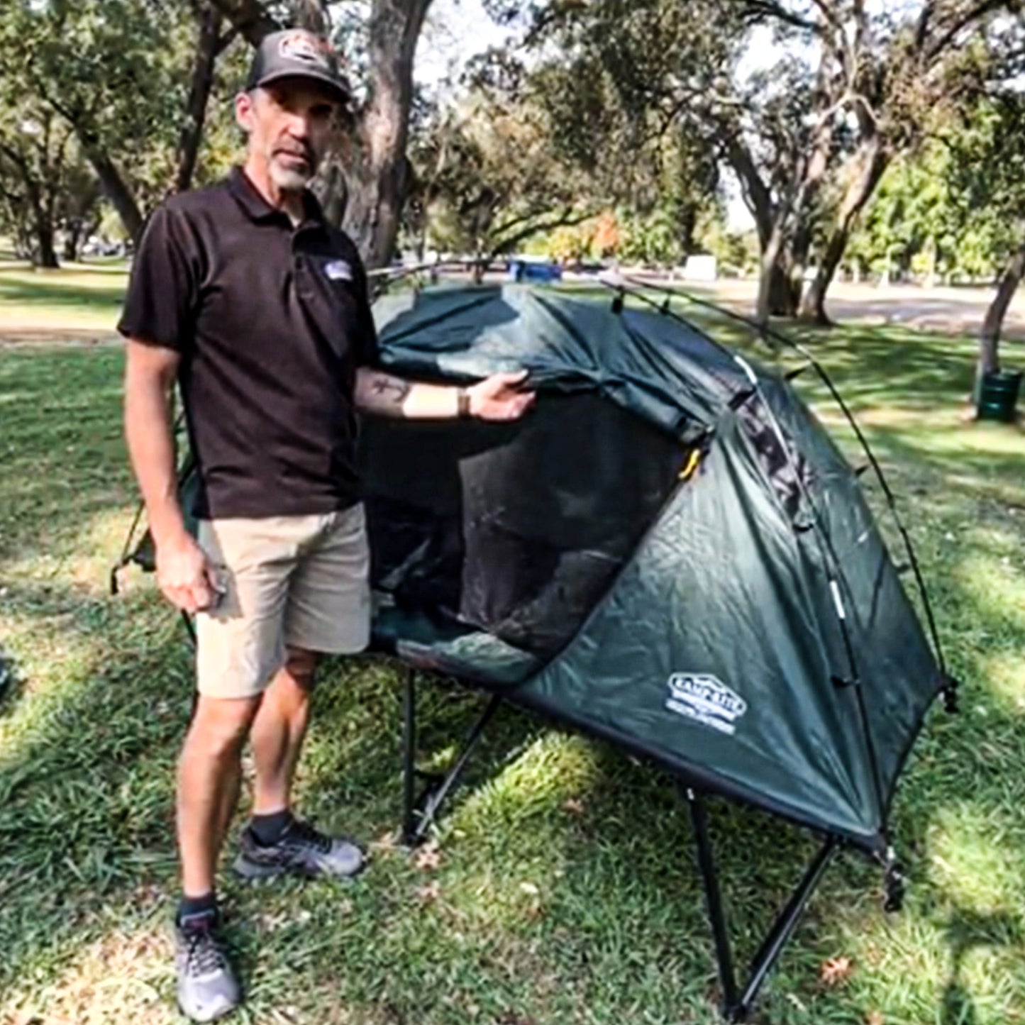 Kamp - Rite Extra Large Compact Quick Setup 1 Person Tent Cot, Chair & Tent, Green - Angler's Pro Tackle & Outdoors