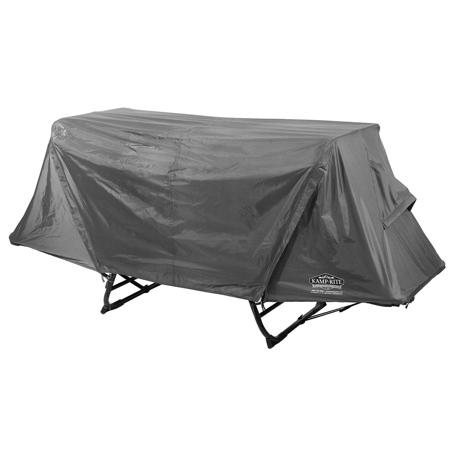 Kamp - Rite Original Quick Setup 1 Person Elevated Cot, Lounge Chair, & Tent, Gray - Angler's Pro Tackle & Outdoors