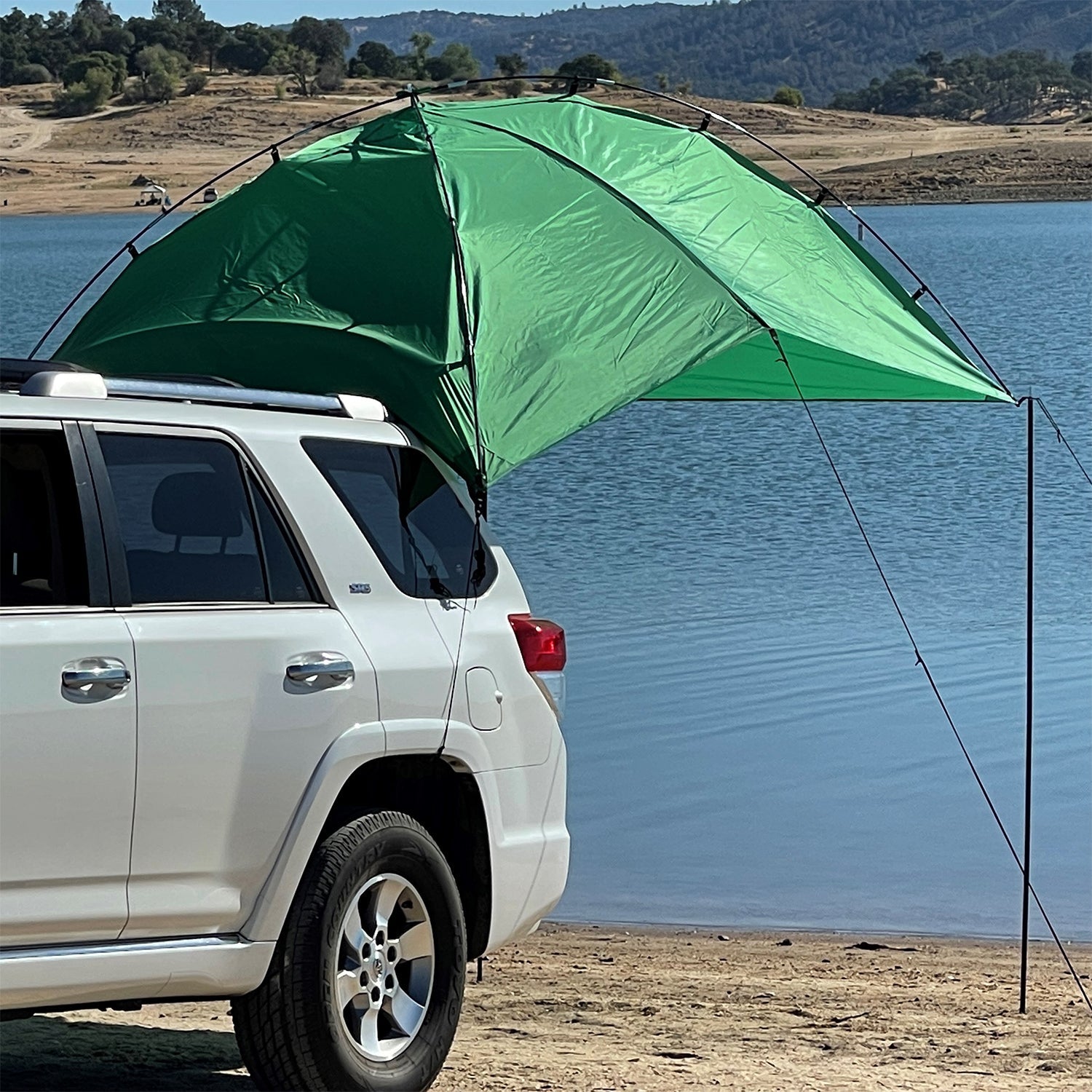 Kamp - Rite Outdoor Shade Camping Awning for SUV Sport Vehicle & Carry Bag, Green - Angler's Pro Tackle & Outdoors