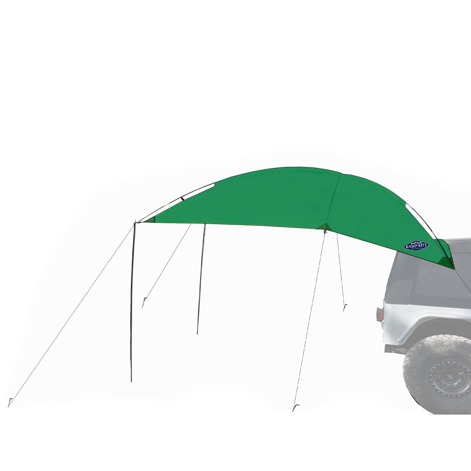 Kamp - Rite Outdoor Shade Camping Awning for SUV Sport Vehicle & Carry Bag, Green - Angler's Pro Tackle & Outdoors