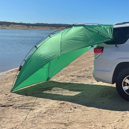 Kamp - Rite Outdoor Shade Camping Awning for SUV Sport Vehicle & Carry Bag, Green - Angler's Pro Tackle & Outdoors