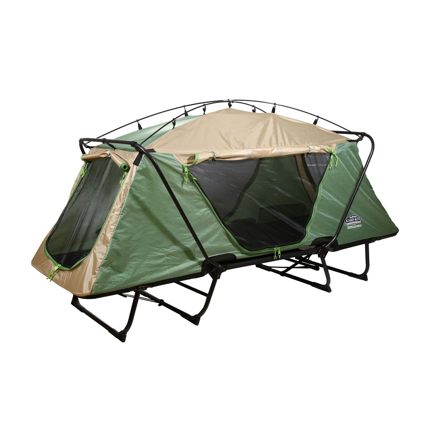 Kamp - Rite Oversize Portable Versatile Cot, Chair, & Tent, Green/Tan (2 Pack) - Angler's Pro Tackle & Outdoors