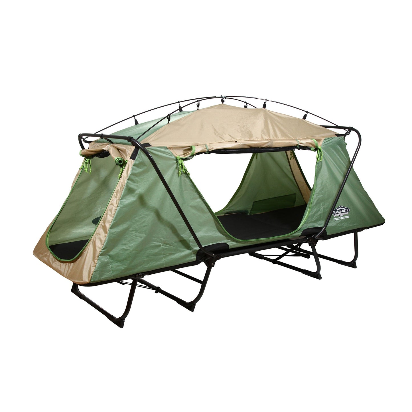 Kamp - Rite Oversize Portable Versatile Cot, Chair, & Tent, Green/Tan (2 Pack) - Angler's Pro Tackle & Outdoors