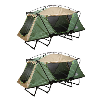 Kamp - Rite Oversize Portable Versatile Cot, Chair, & Tent, Green/Tan (2 Pack) - Angler's Pro Tackle & Outdoors