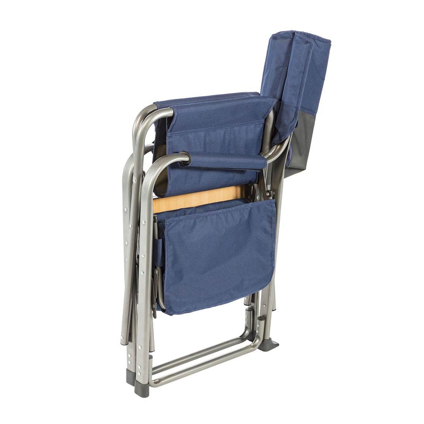 Kamp - Rite Portable Director's Chair w/Cooler, Cup Holder, & Side Table, Navy/Tan - Angler's Pro Tackle & Outdoors