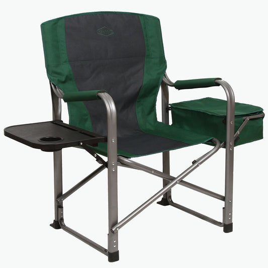 Kamp - Rite Portable Director's Chair with Cooler, Cup Holder, & Side Table, Green - Angler's Pro Tackle & Outdoors