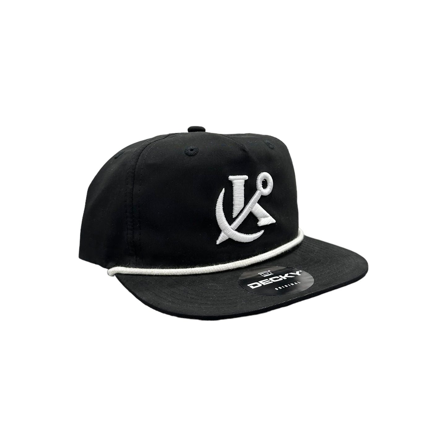 Keepers Only Co. Anchored Rope Snapback - Black/White - Angler's Pro Tackle & Outdoors