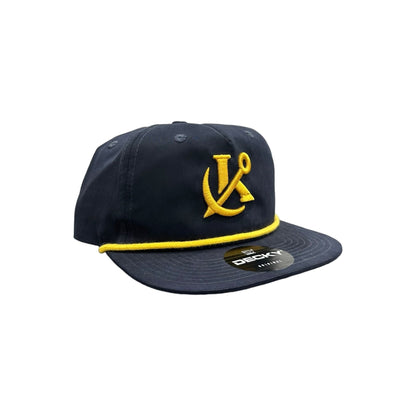 Keepers Only Co. Anchored Rope Snapback - Navy/Gold - Angler's Pro Tackle & Outdoors