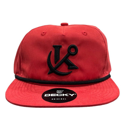 Keepers Only Co. Anchored Rope Snapback - Red/Black - Angler's Pro Tackle & Outdoors