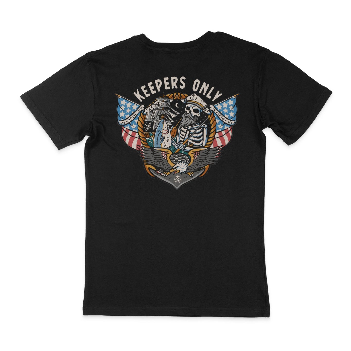 Keepers Only Co. In Captain We Trust T-Shirt - Angler's Pro Tackle & Outdoors