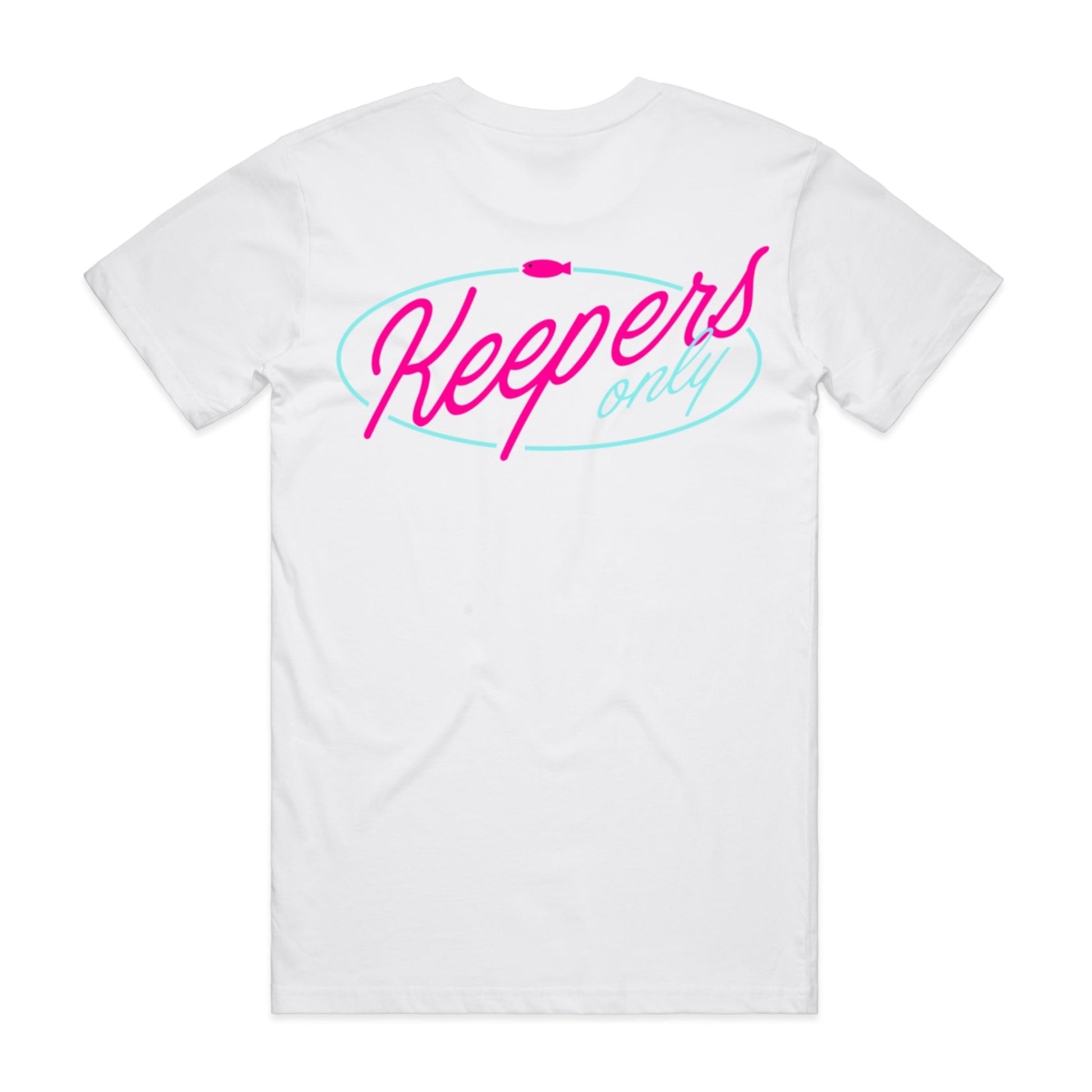 Keepers Only Co. Retro Vice White T-Shirt - Angler's Pro Tackle & Outdoors