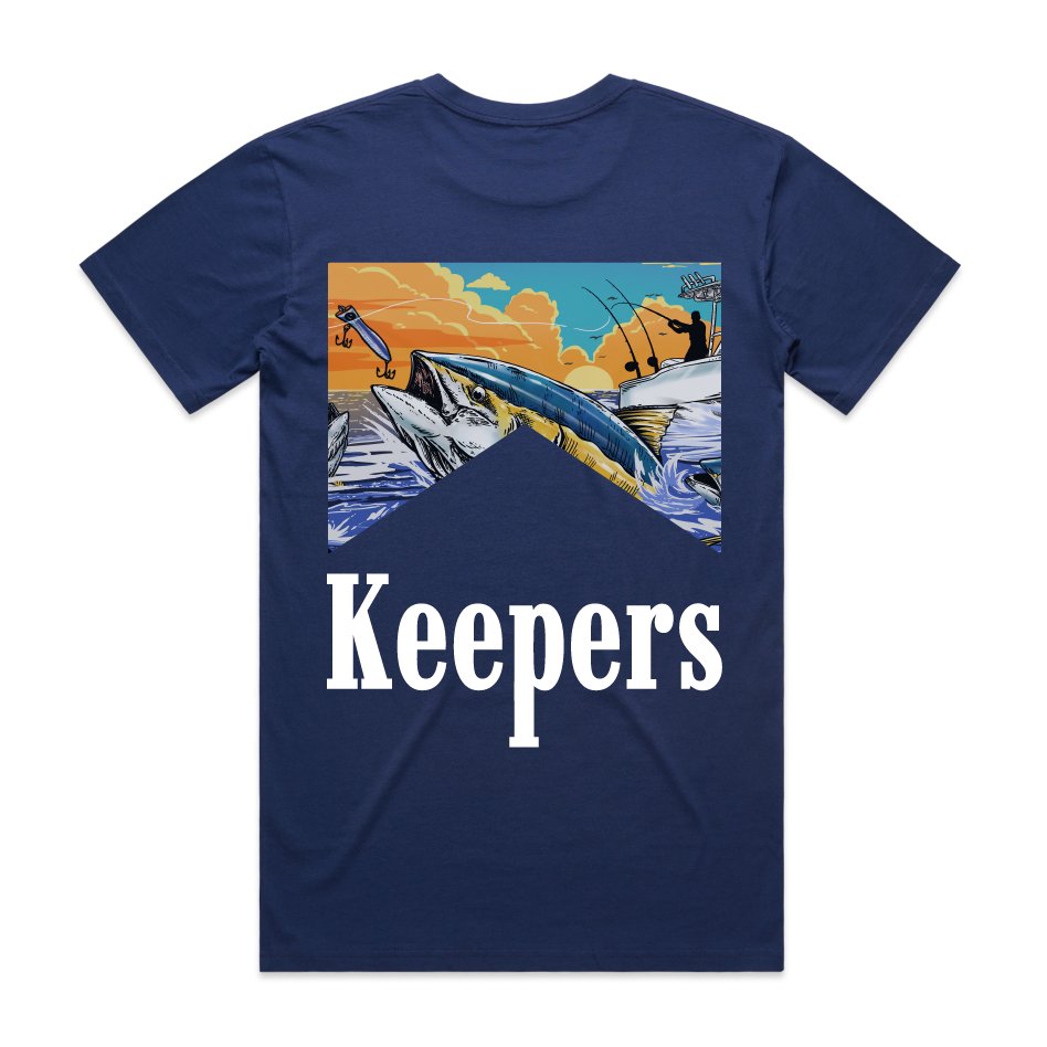 Keepers Only Co. Run & Gun Deep Blue T-Shirt - Angler's Pro Tackle & Outdoors