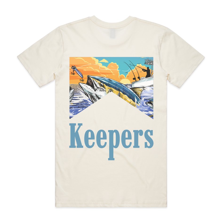 Keepers Only Co. Run & Gun Natural T-Shirt - Angler's Pro Tackle & Outdoors