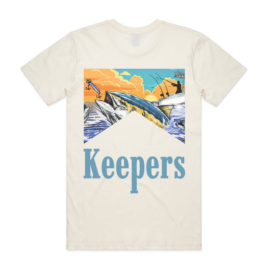 Keepers Only Co. Run & Gun Natural T-Shirt - Angler's Pro Tackle & Outdoors