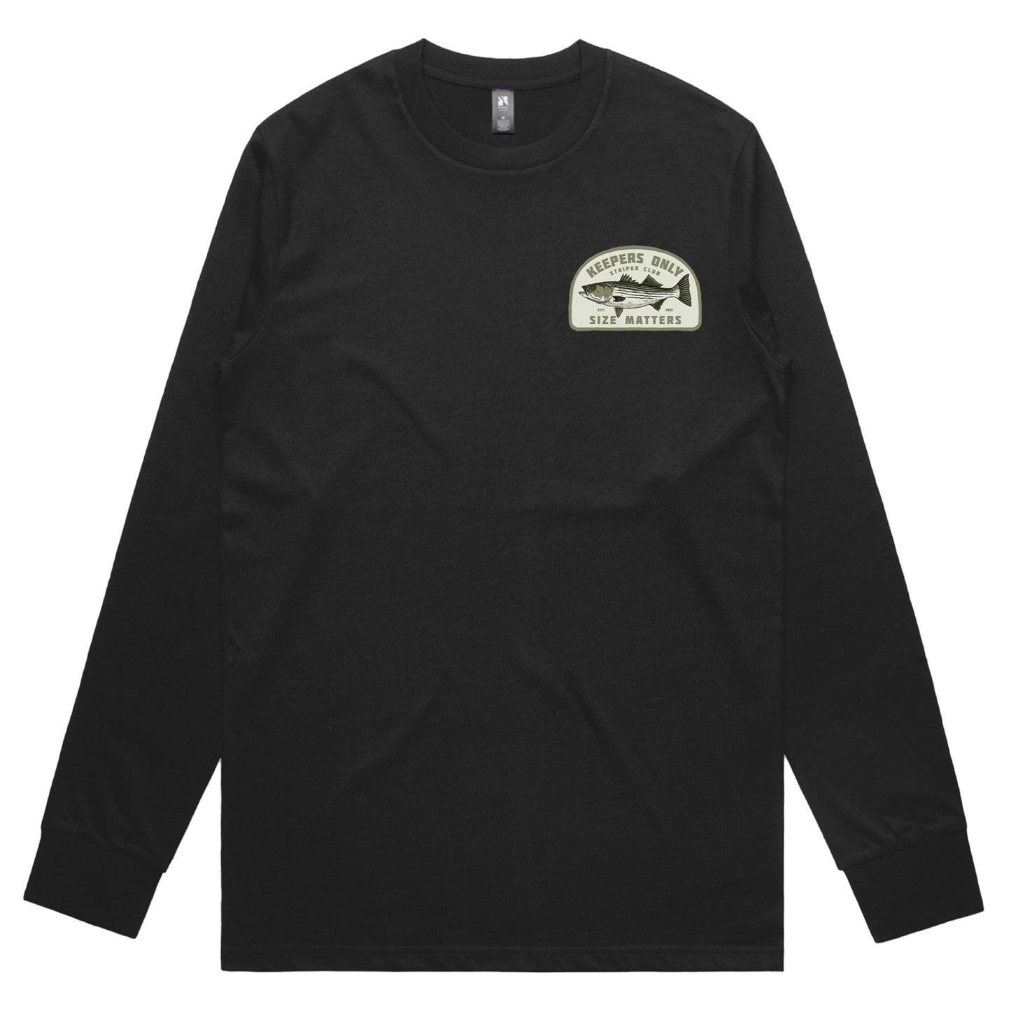 Keepers Only Co. Size Matters Black Long Sleeve - Angler's Pro Tackle & Outdoors