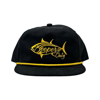 Keepers Only Co. Stealth Rope Snapback - Black/Gold - Angler's Pro Tackle & Outdoors