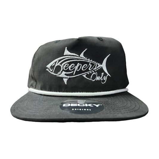 Keepers Only Co. Stealth Rope Snapback - Black/White - Angler's Pro Tackle & Outdoors