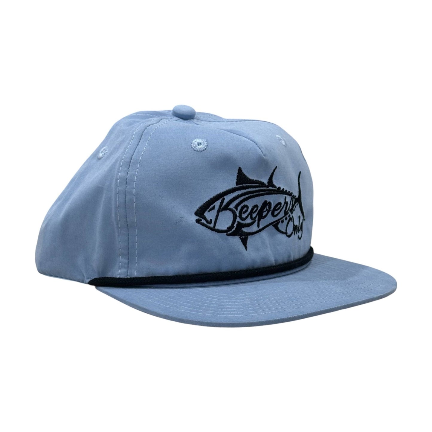 Keepers Only Co. Stealth Rope Snapback - Sky/Black - Angler's Pro Tackle & Outdoors