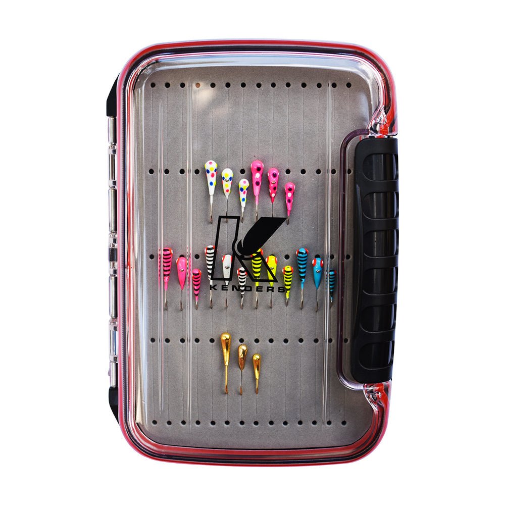 Kenders - 21 Piece Tungsten Kanoe Jig Kit with Premium Box - Angler's Pro Tackle & Outdoors